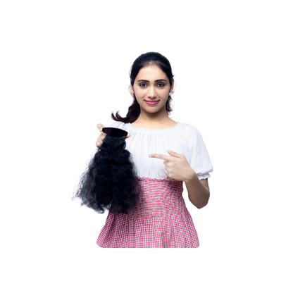 Ponytail Clip In Hair Extensions l Changeable Clips l Human hair Extensions